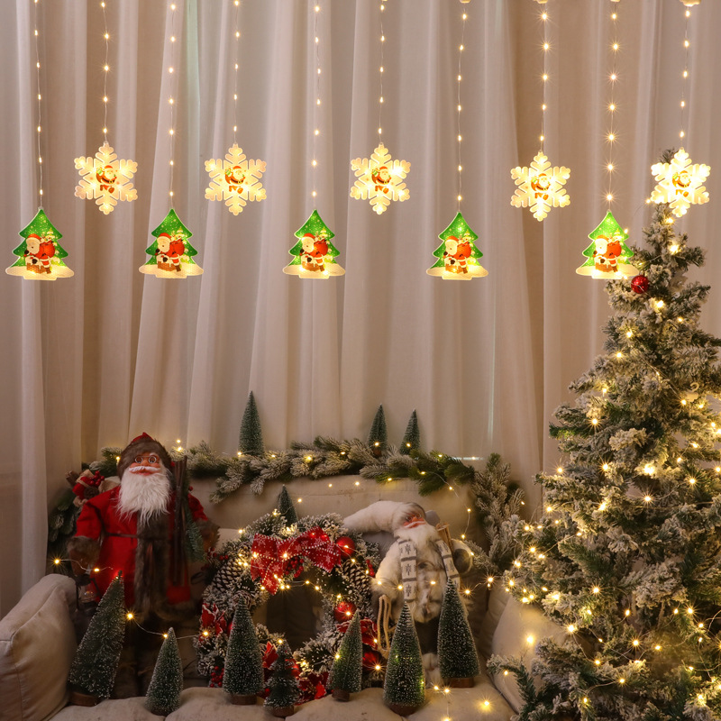 크리스마스 눈송이 + 크리스마스 트리