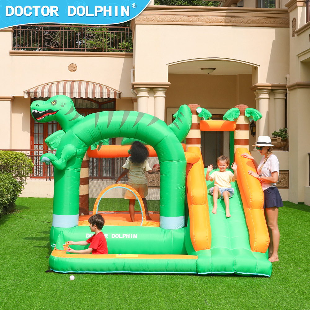 Dr. Pig inflatable castillo pequeño parque infantil inflatable diapositivos inflables cama de salto de venta caliente transfronteriza castillo inflatable doméstico