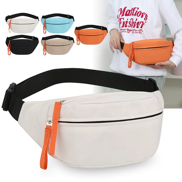 Cross-Border New Trendy Simple Chest Bag Waterproof Japanese Style Casual Crossbody Bag Unisex Outdoor Sports Waist Bag Shoulder Bag