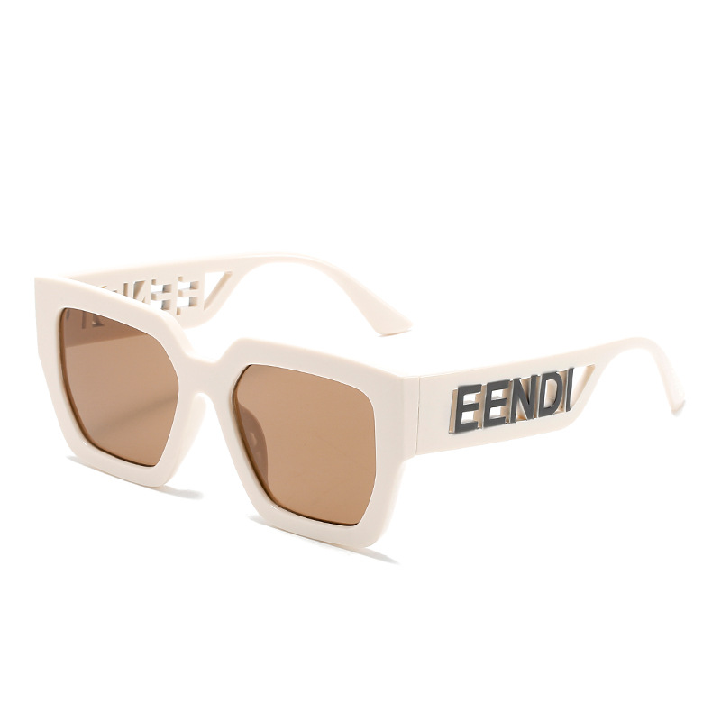 Nueva caja hueco contraste color europeo y americano retro gafas de sol transfronterizo cara grande retro gafas de sol suministro directo de fábrica