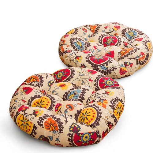 Cotton and linen colorful large futon wholesale bohemian style cushion ethnic style meditation cushion homestay tatami mat foreign trade