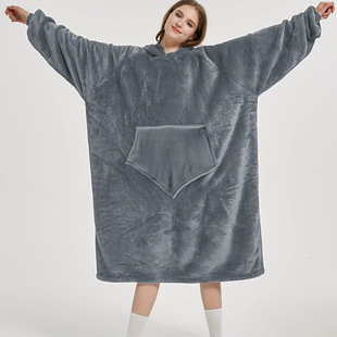 New Lazy Pullover Pajamas for Women, Warm Clothing, Cashmere Huggable Hoodie, Tv Manufacturer, Long Cold-Proof Clothing
