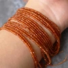 Cut the orange garnet