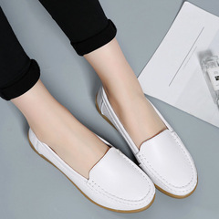 護士鞋女春季新款加絨舒適軟底透氣不累腳防滑時尚百搭工作小白鞋
