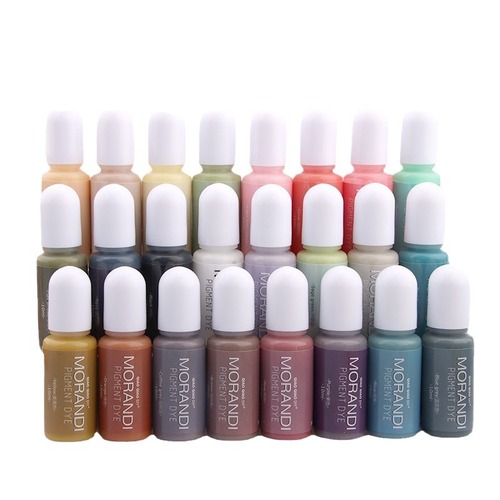 Morandi 24-color oily color essence epoxy resin ab glue uv glue diy material color paste foreign trade manufacturer direct sales