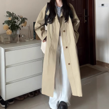 2025春秋季新款韩系中长款卡其色薄款韩版风衣外套女小个子巨好看