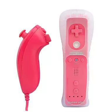 [Wii/WiiU двухпальцевые левый и правый геймпады с силиконовым чехлом и подвесом; Wii с встроенным акселератором левый и правый