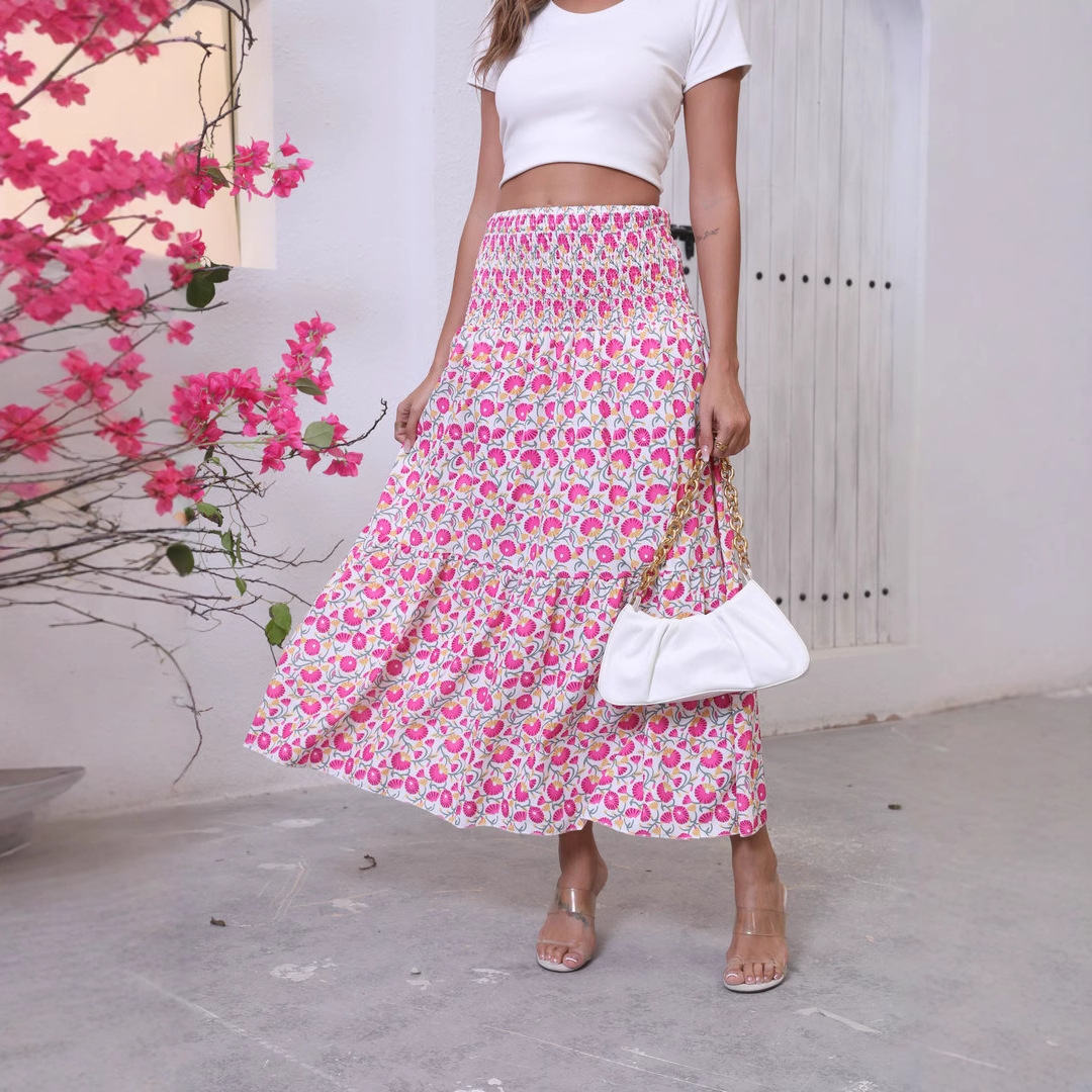 Commerce extérieur transfrontalier de vêtements pour femmes européens et américains, été 2025, style bohème, imprimés pour les vacances à la plage_voghion.com