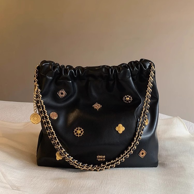 Southern Wind chio2nd Palace Culture series Huaqi tote Bao Women 's Senior sense Qin Chain bolso de un hombro