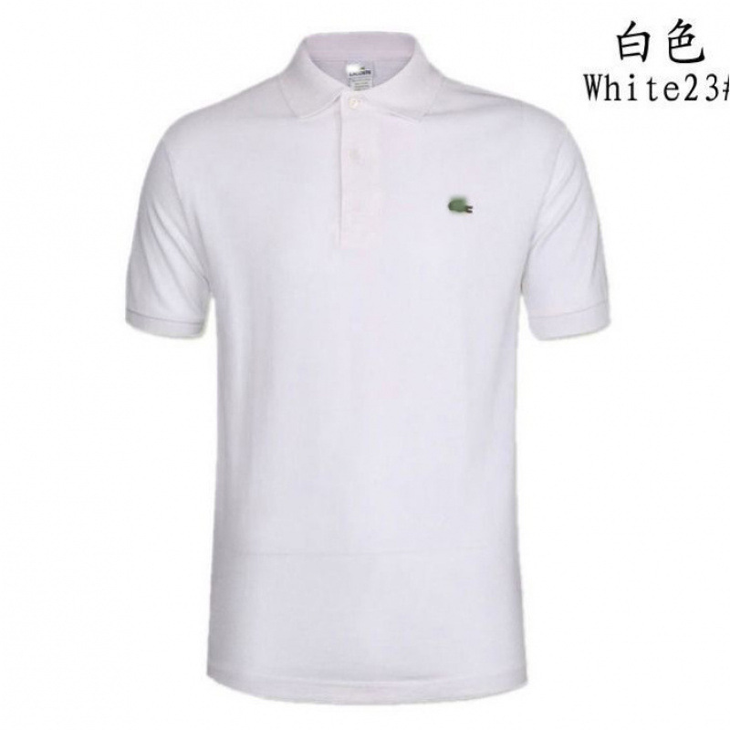Lac French Small Fish Logo Cotton Short-Sleeve Polo Shirt for Men, Large Size, Solid Color Polo Shirt, Trendy Brand, Authentic Embroidered T-Shirt Lac French Small Fish Logo Cotton Short-Sleeve Polo Shirt for Men, Large Size, Solid Color Polo Shirt, Trendy Brand, Authentic Embroidered T-Shirt