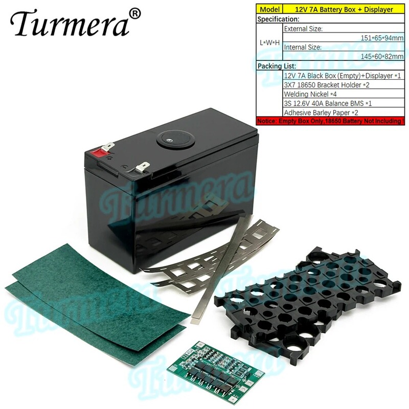 18650 バッテリーボックスセット 3S40A 保護ボード、SOC ディスプレイ付きイコライザー 12V リチウムバッテリーシェル付き|undefined