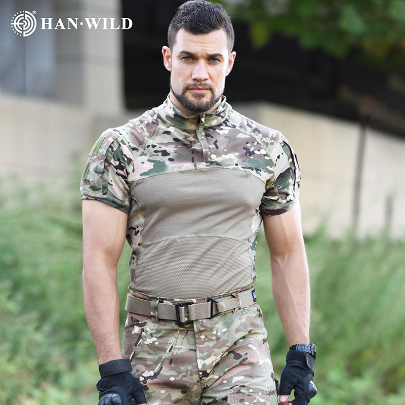 Hanye Manufacturer offers wholesale production of training uniforms, camouflage frog suits, tactical frog suits, FG short-sleeved frog suits, and frog suit tops with drop shipping available.