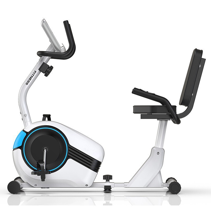 Cross-border Horizontal Exercise Bike Household Magnetic Control Exercise Bike Indoor Spinning Silent Stepping Machine Fitness Equipment