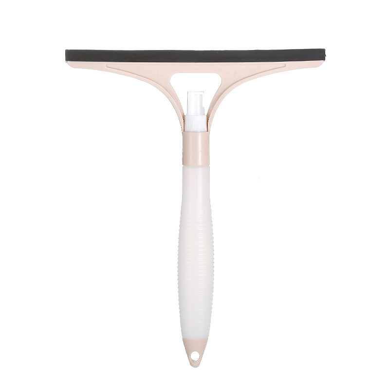 Limpiaparabrisas de vidrio multifuncional artefacto de limpieza de vidrio hogar con boquilla raspador de agua de doble cara cepillo de vidrio sin marcas