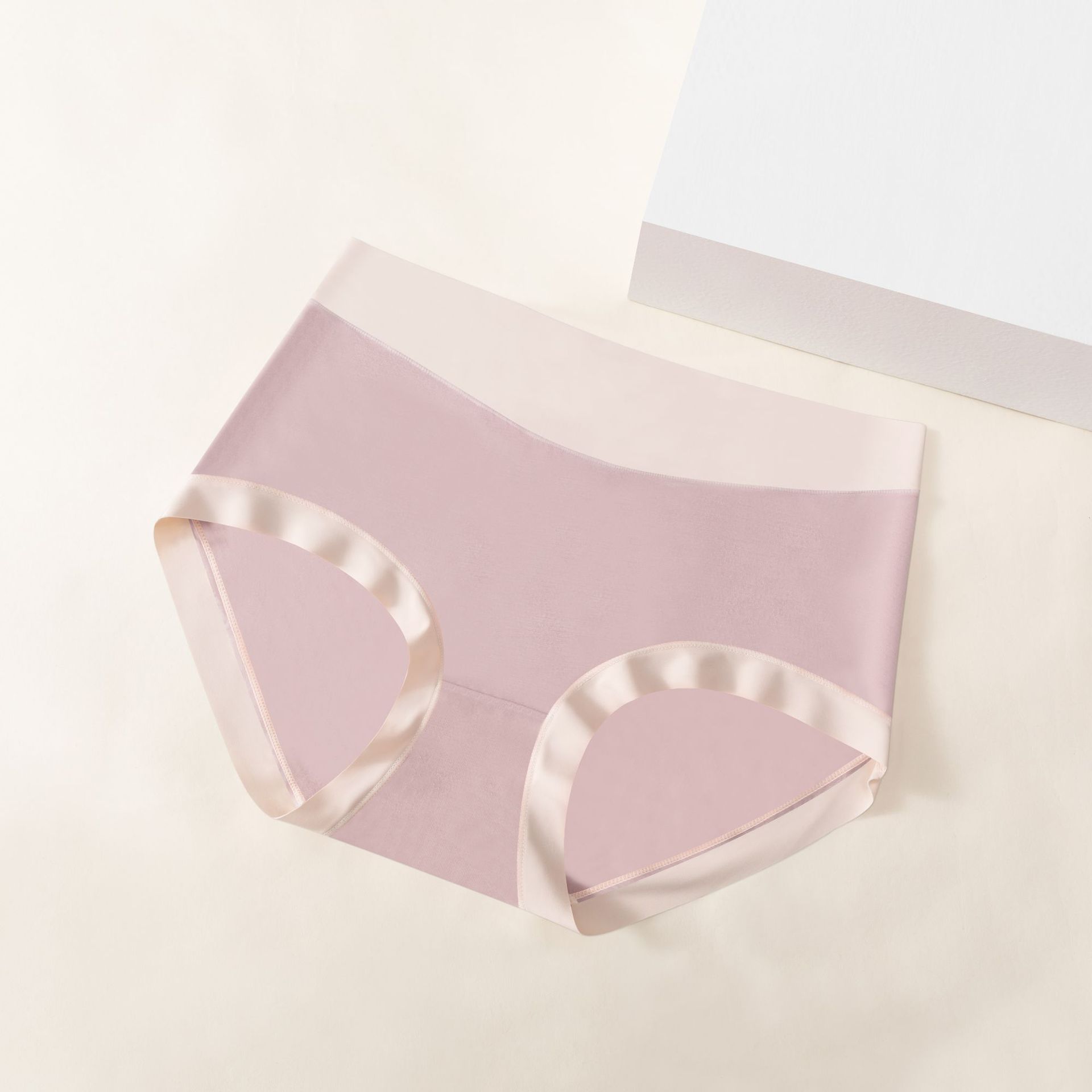 Dulce chica simple ropa interior modal suave elástica desnuda cintura alta vientre contrayendo cadera seda ropa interior antibacteriana