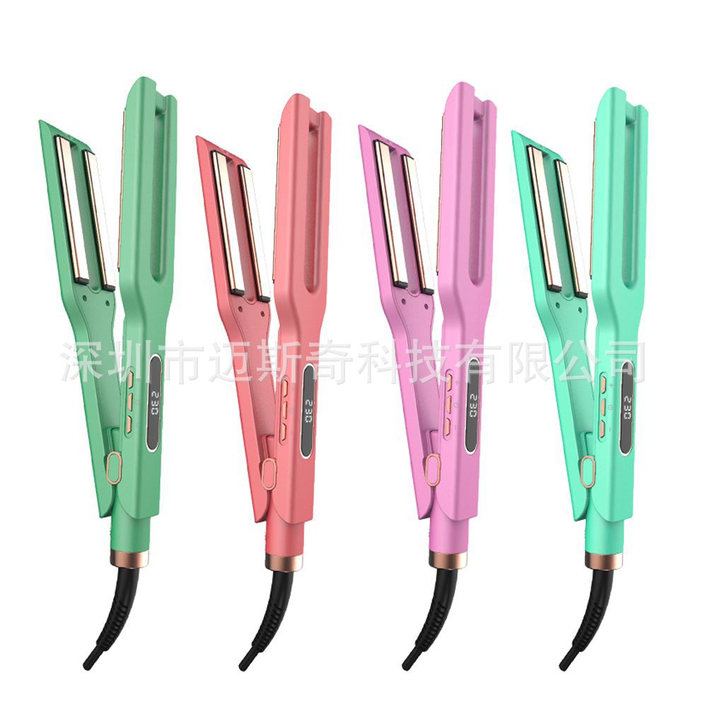 2021新款 4 PTC 加热器双效直发器专业快速电动直发 LED 数码