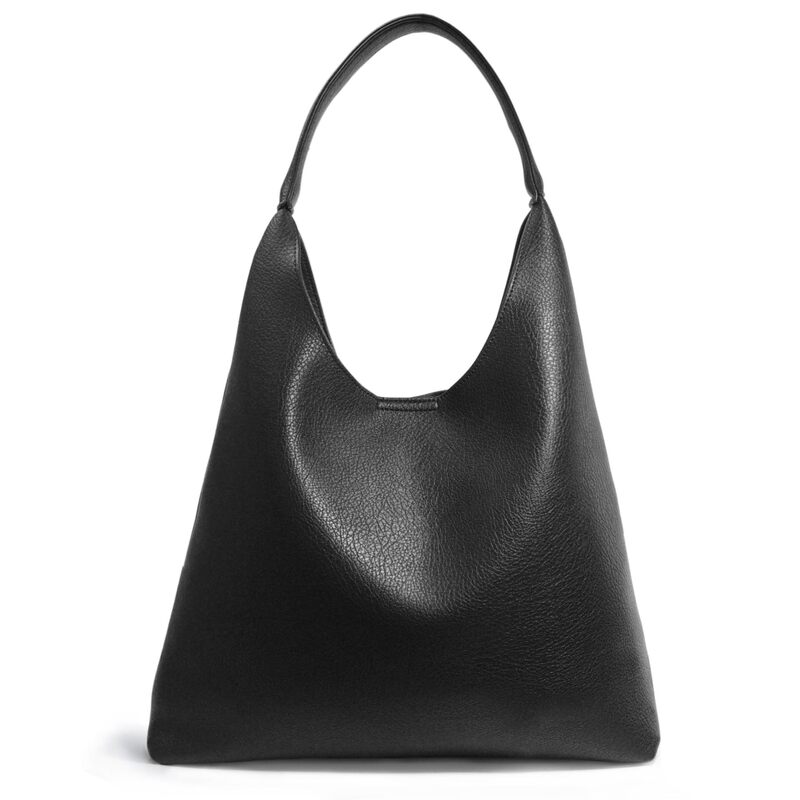Women's Hobo Bag, Soft Vegan Leather Shoulder Bag with Buckle Closure, Casual Tote Bag, Pu Leather with Cotton Lining