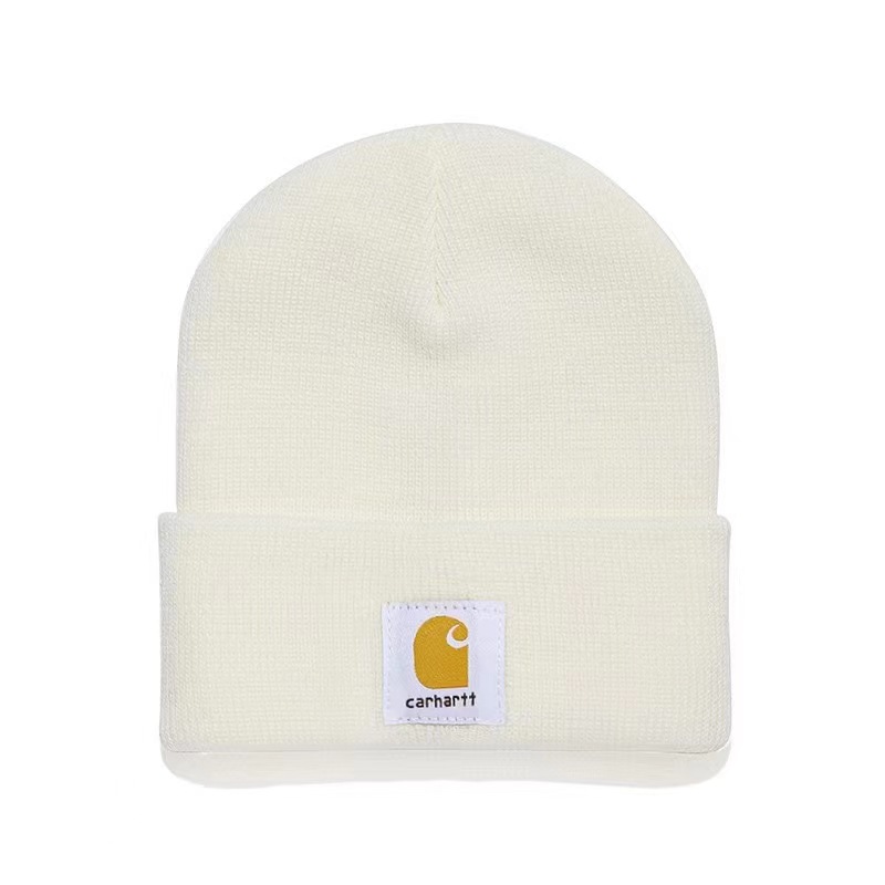 Otoño e invierno bordado para hombres y mujeres CARHARTT sombrero de punto al aire libre casual todo partido cálido frío sombrero adecuado para los desplazamientos diarios