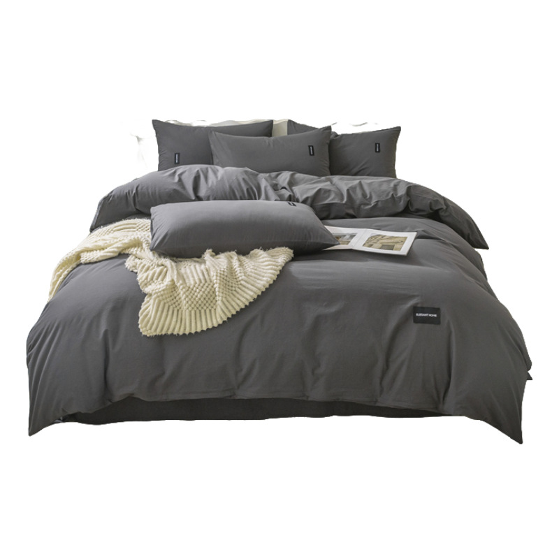 Cama de cuatro piezas 100% algodón 2025 nueva colcha de cama de cuatro estaciones de tres piezas conjuntos de cama