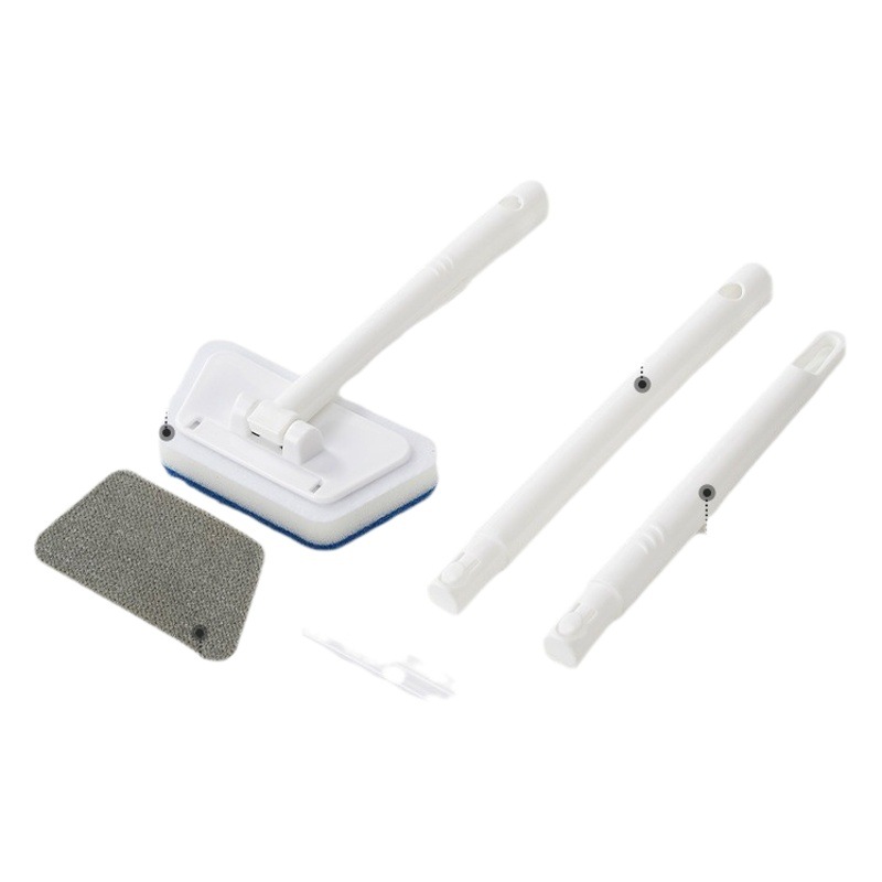 Nuevo multi-funcional trapezoidal bañera cepillo desmontable descontaminación cepillo de limpieza hogar piso cepillo azulejo cepillo esponja cepillo