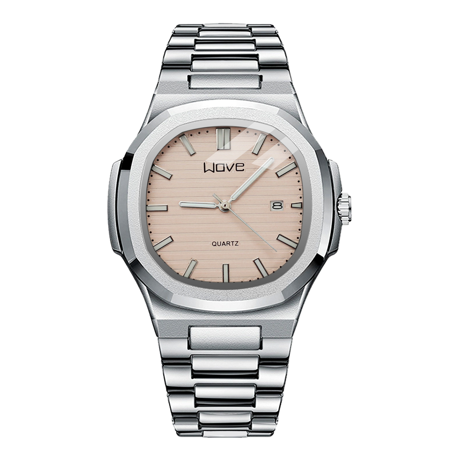 Cross-Border Best-Selling Steel Band Watch Men's Luminous Simple Fashion Business Calendar Men's and Women's Quartz Watch Wholesale Watch