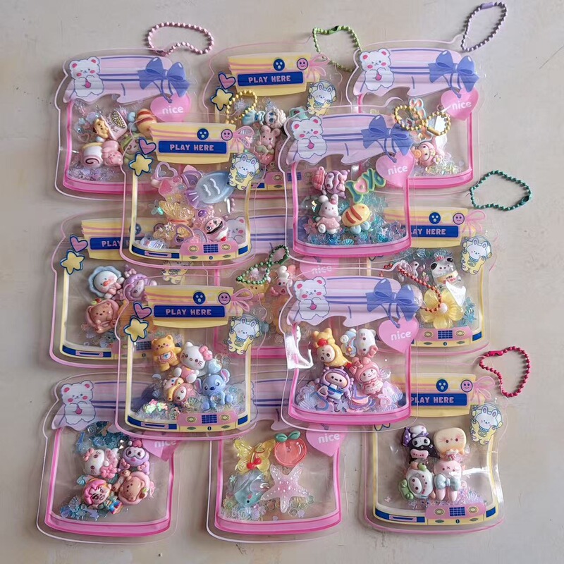 Drift Bottle Cartoon Cute Doll Pendant Kindergarten Children's Reward Gift Gift Bag Keychain Decoration Drift Bottle Cartoon Cute Doll Pendant Kindergarten Children's Reward Gift Gift Bag Keychain Decoration