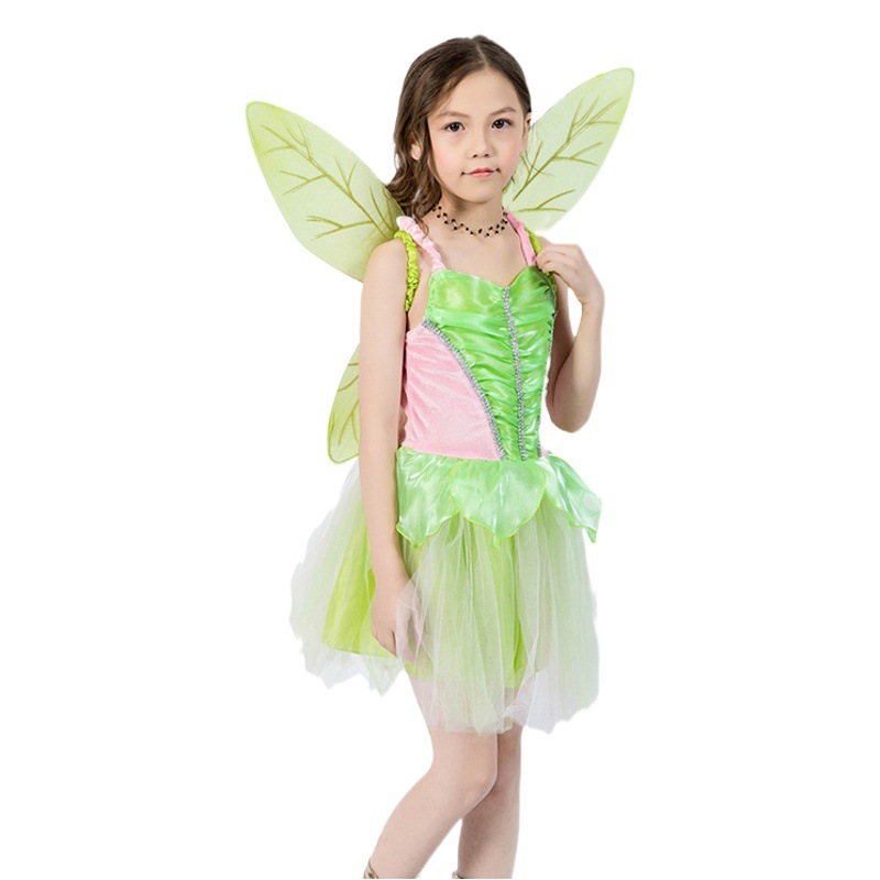 Maravilloso vestido de princesa de hadas vestido de los niños falda de fiesta de Halloween rendimiento falda de la muchacha