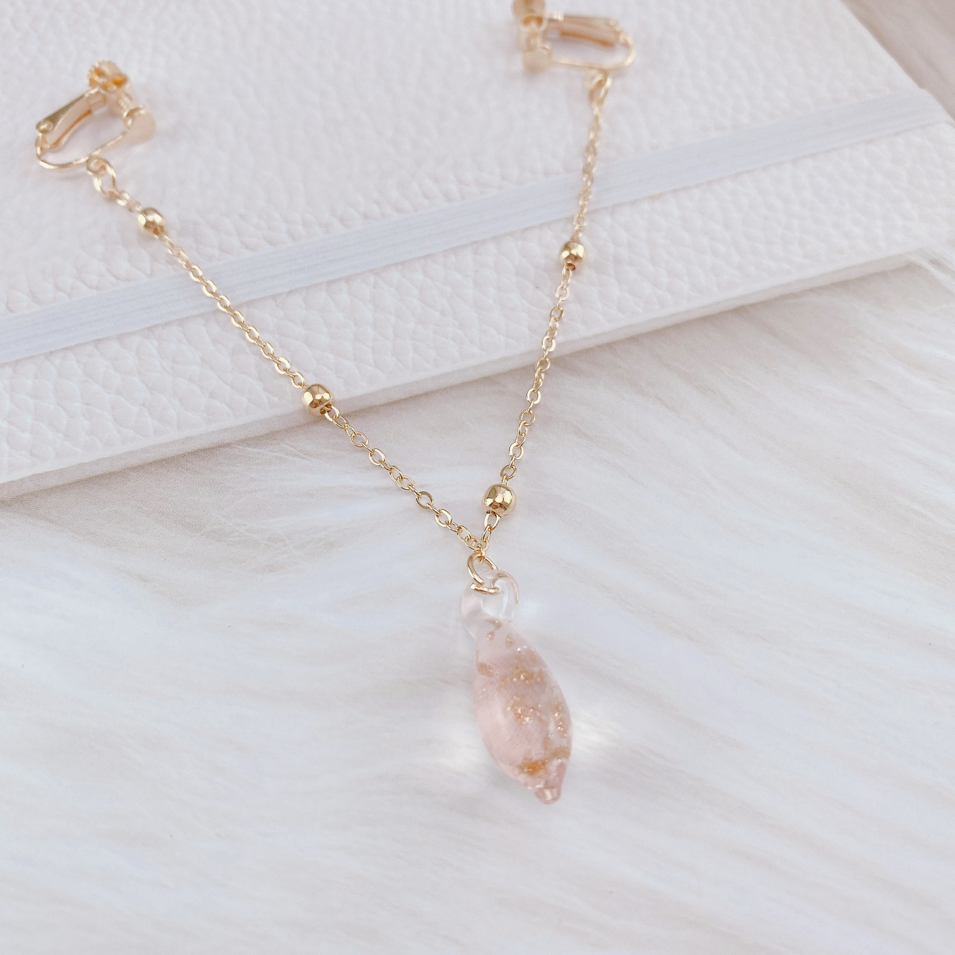 情趣用品水滴玻璃鑽鏈條乳夾陰夾旋轉型乳夾刺激陰蒂奶頭咪咪夾