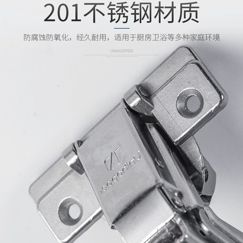 Unihopper Kubo 165 -degree fast -packed buffer hinge closure hydraulic cabinet wardrobe door accessories unpackable