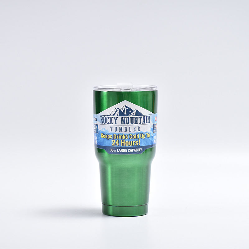 Verano caliente frío-mantenimiento taza de helado europeo y americano 30oz taza de coche 304 de acero inoxidable vacío termo taza al por mayor