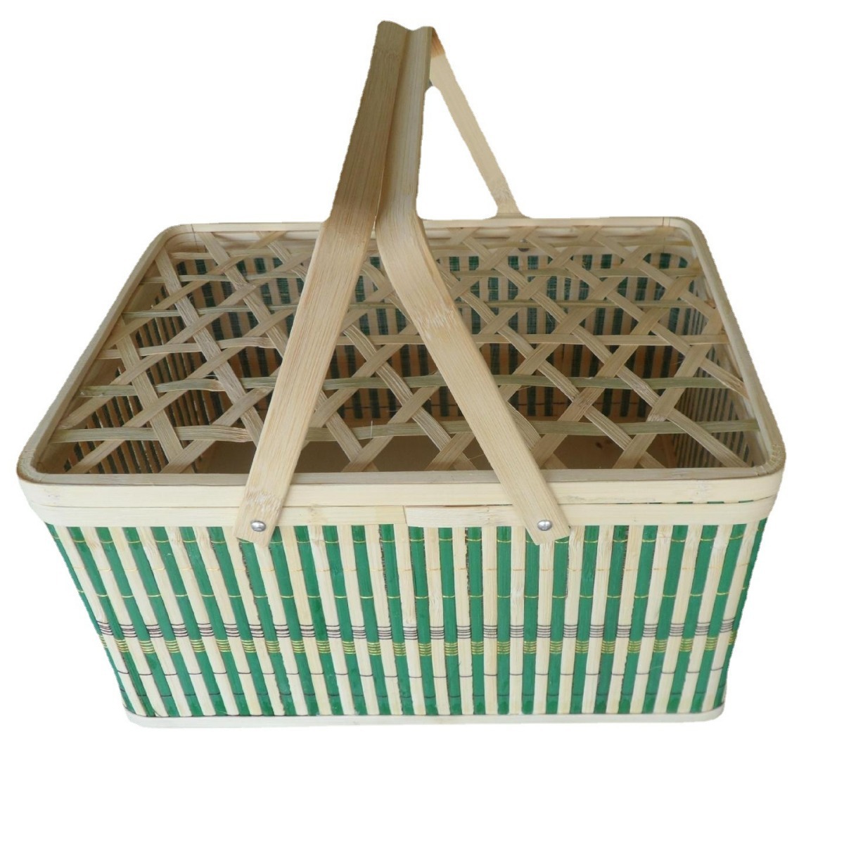 节日礼品包装竹篮厂家直销竹篮子鸡蛋筐  收纳筐竹艺手工编织