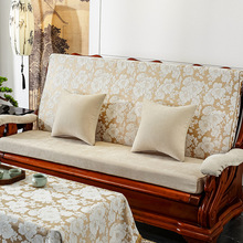 红木实木质沙发坐垫带靠背加厚防滑春秋联邦椅四季通用沙发海绵垫