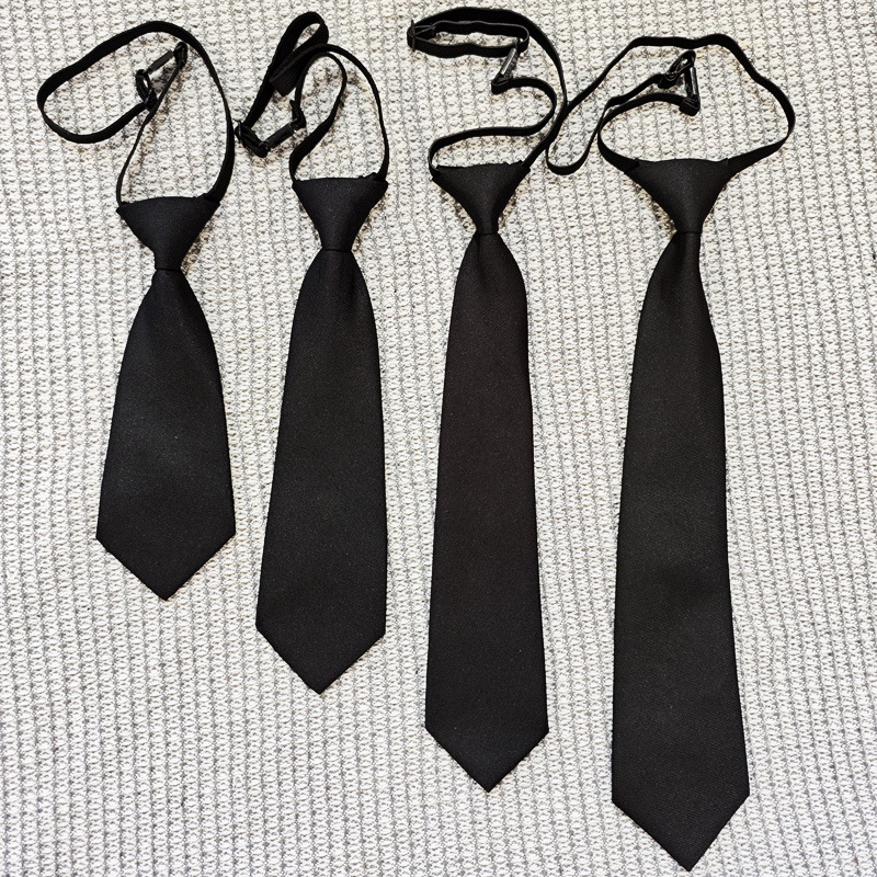 Children and Big Children Adult Universal Male and Female Students Black Twill Long and Short Tie Performance Photography Props