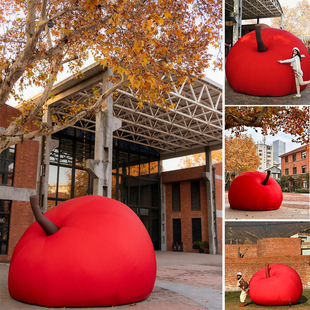 Big Apple Model Balloon Ornaments Store Mall Check-In Point Photo Props Decoration Popular Display Scenic Spot Layout