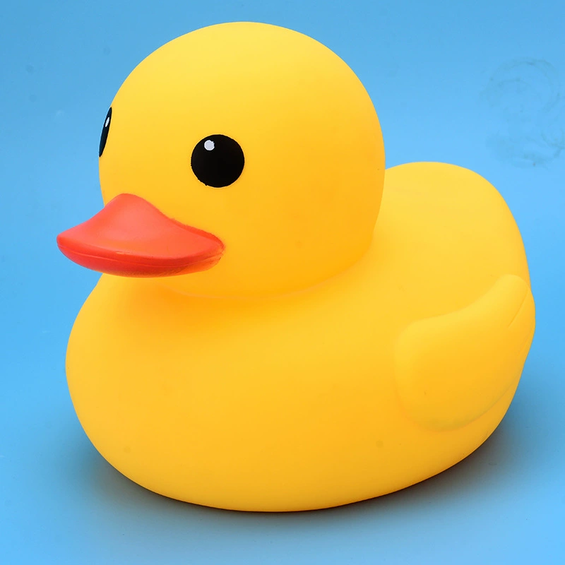Желтая пластиковая уточка B.Duck для водных игр в воде, игрушка для плавания, на заказ, издает звуки, антистресс
