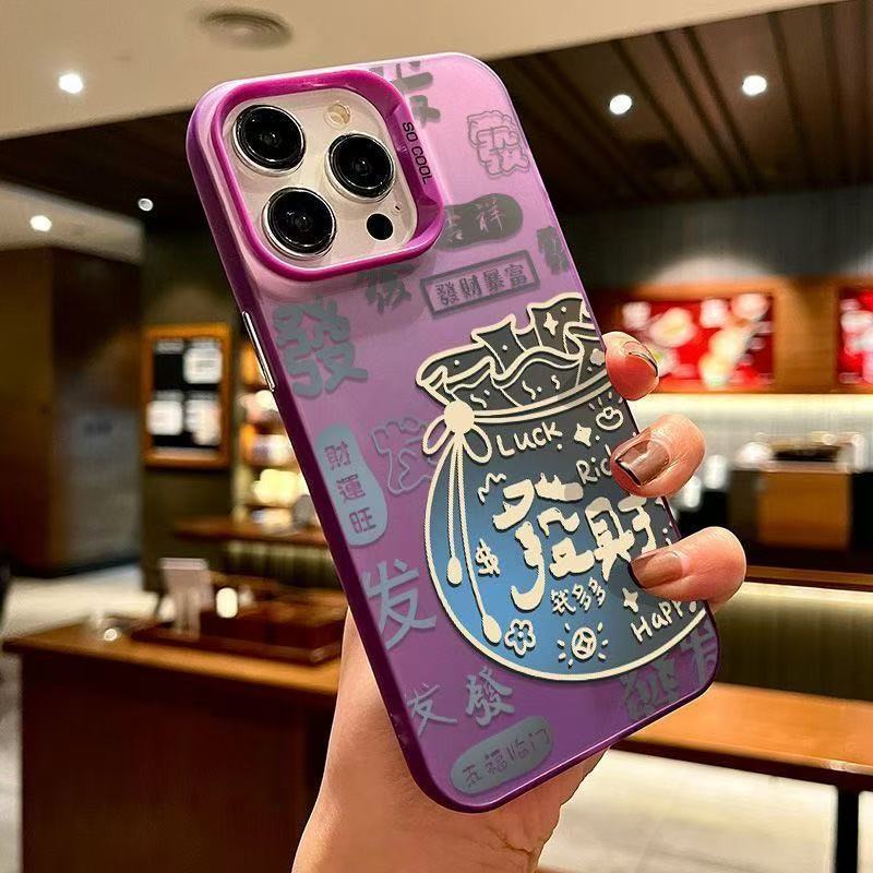 La nueva hoja de arce se aplica a la carcasa del teléfono iphone16 Apple 15promax/14 anti-caída 13pro1 2/11x