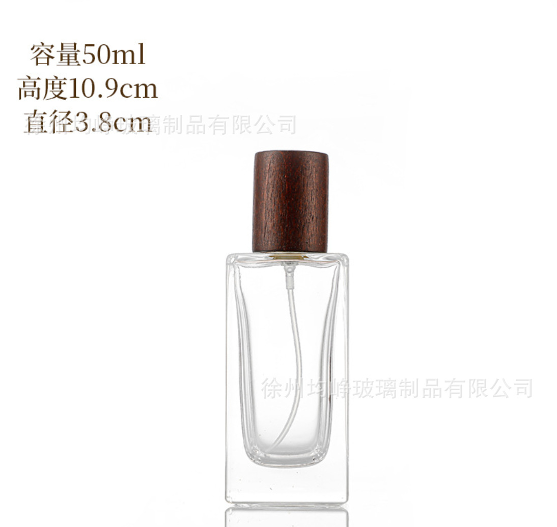 Ventas transfronterizas calientes 30ml 50ml botellas de fragancia de vidrio de muestra pequeña botella de aerosol portátil al por mayor