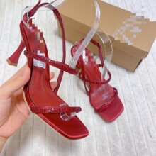 Za家非洲水钻大码现货高跟时尚凉鞋Women heels Sandals 2025
