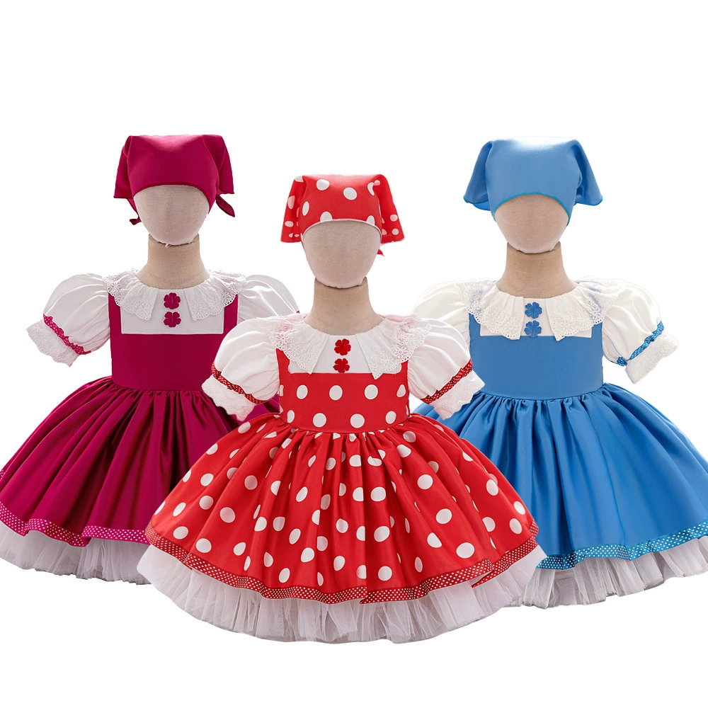 Dress, set, girl's skirt, small princess costume, cosplay