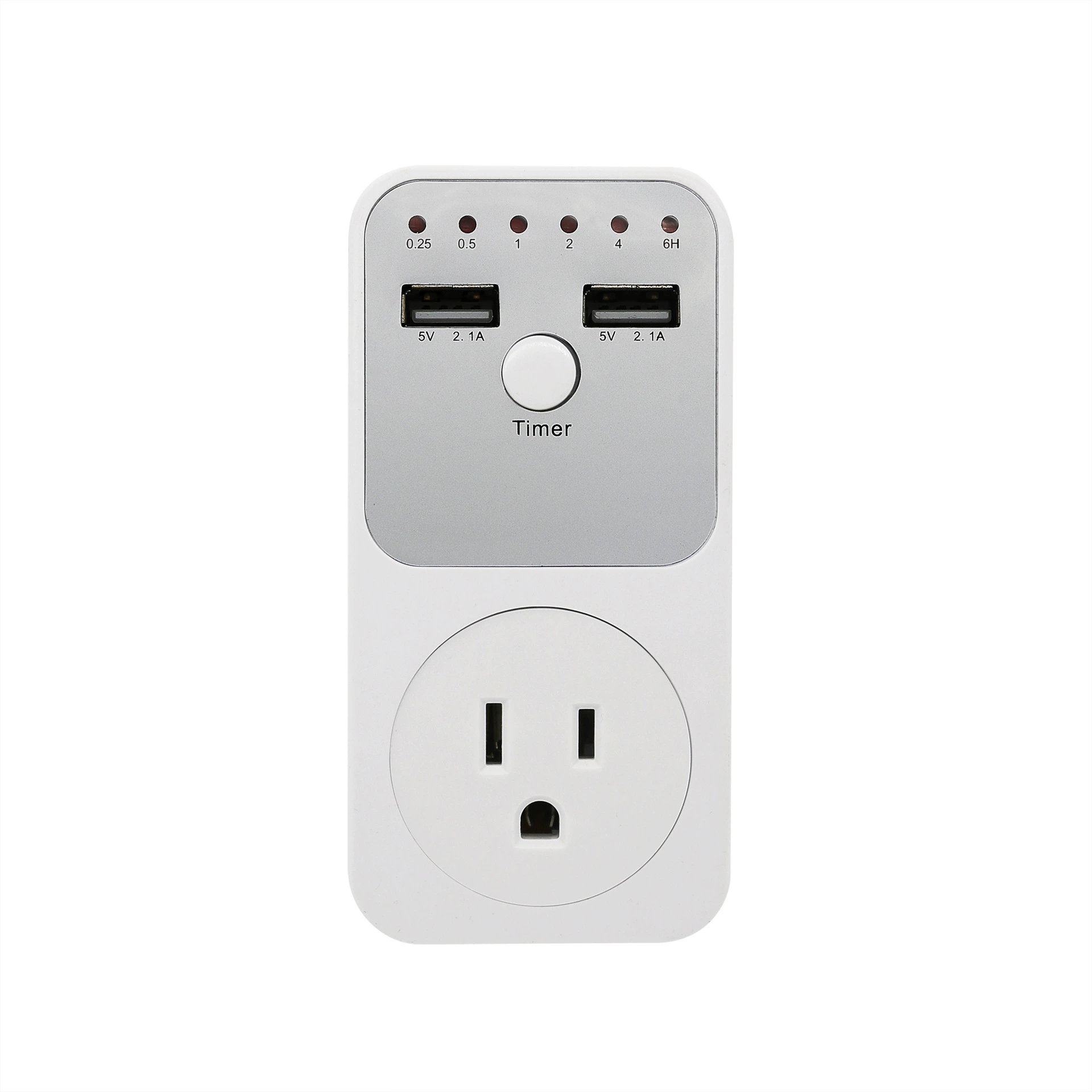 Разъем таймера USB с двойным управлением в американском стиле, интеллектуальный таймер, кухонная многофункциональная защитная розетка