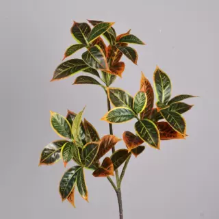 仿真变色木单支绿植室内美陈插花花艺花材微景观造景假植物装饰叶