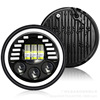 Source factory 7 -inch Wrangler smiling face headlights off -road vehicle with white aperture front lights to modify the daytime running light