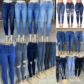 女士牛仔长裤 Wholesale women's jeans弹力女牛仔裤外贸出口批发