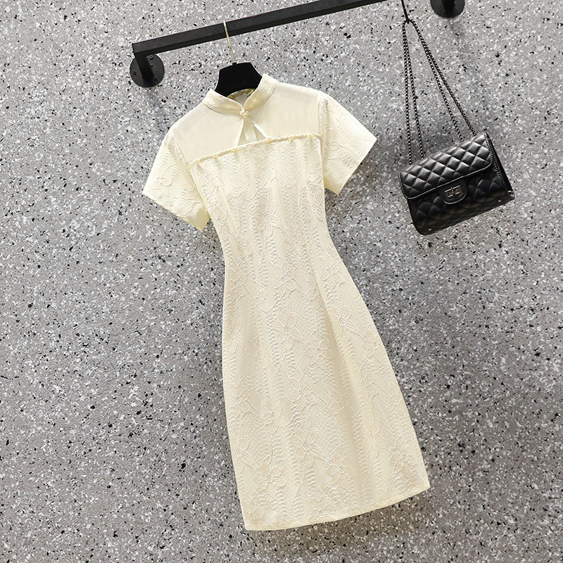 Summer long elegant cheongsam