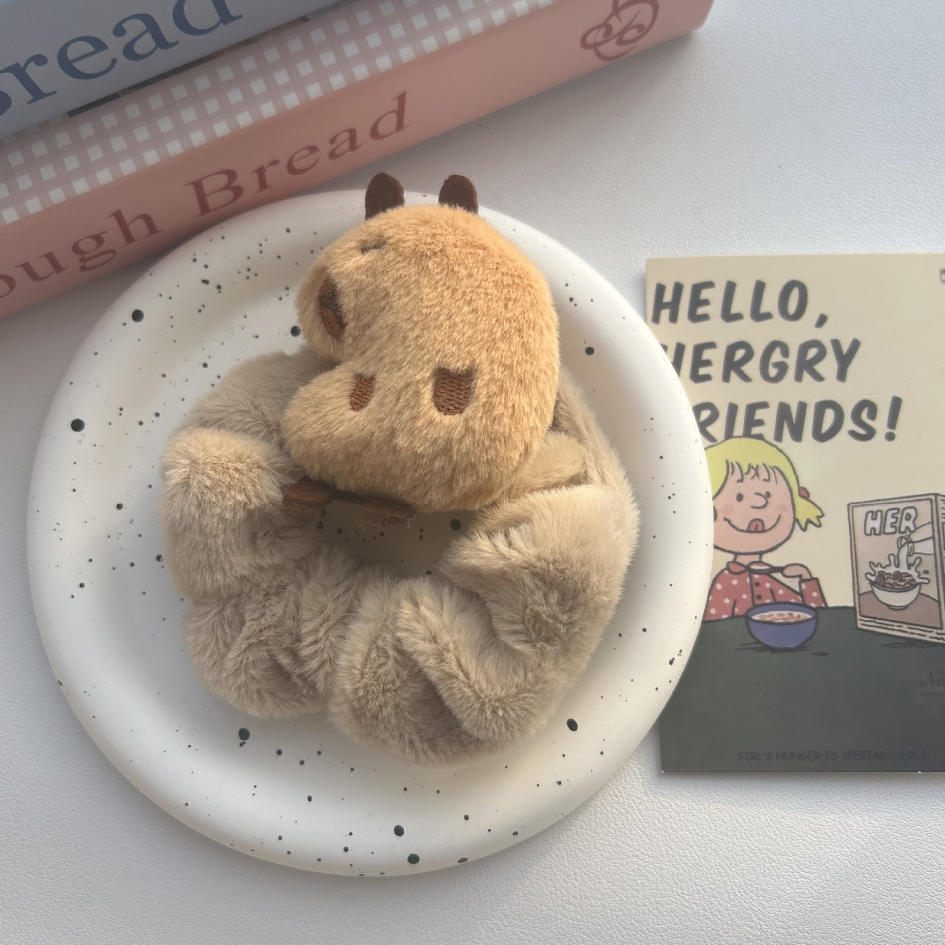 Dulce lindo peluche kt felino círculo de intestino grueso estudiante dulce felina elás negro rosa chica joyería de cabello cabello cabello