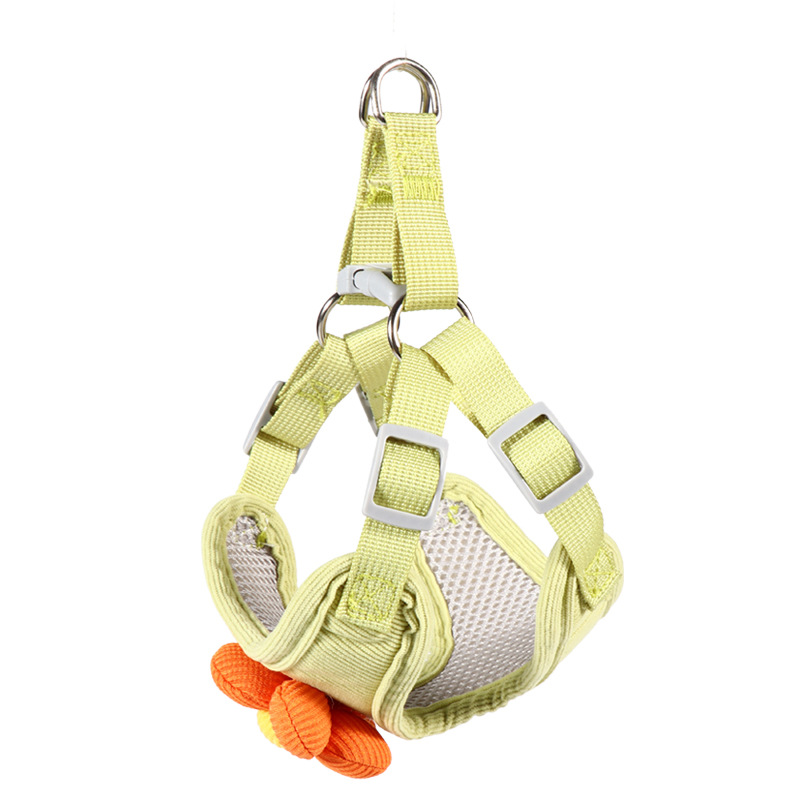 Cordón de correa de pecho de pétalo-verde