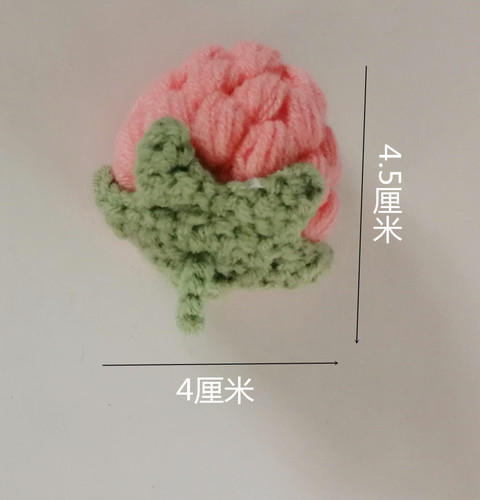 Crochet wool cute strawberry flower pendant, raspberry trouble bag keychain car hanging ornament new style