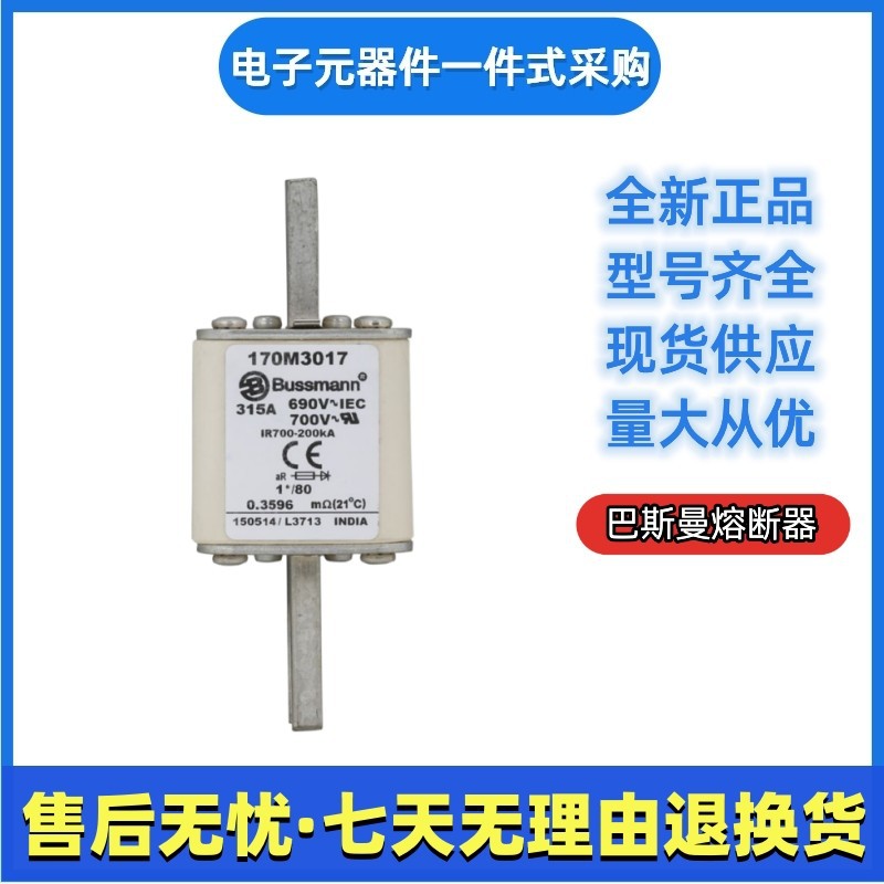 巴斯曼低压熔断器 170M3017 170M3018 170M3019 170M3020