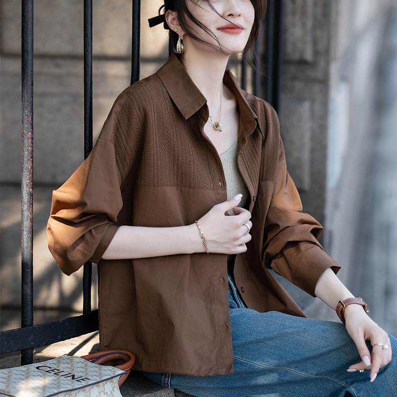  秋  S-4XL 大きいサイズ シャツ/ブラウス