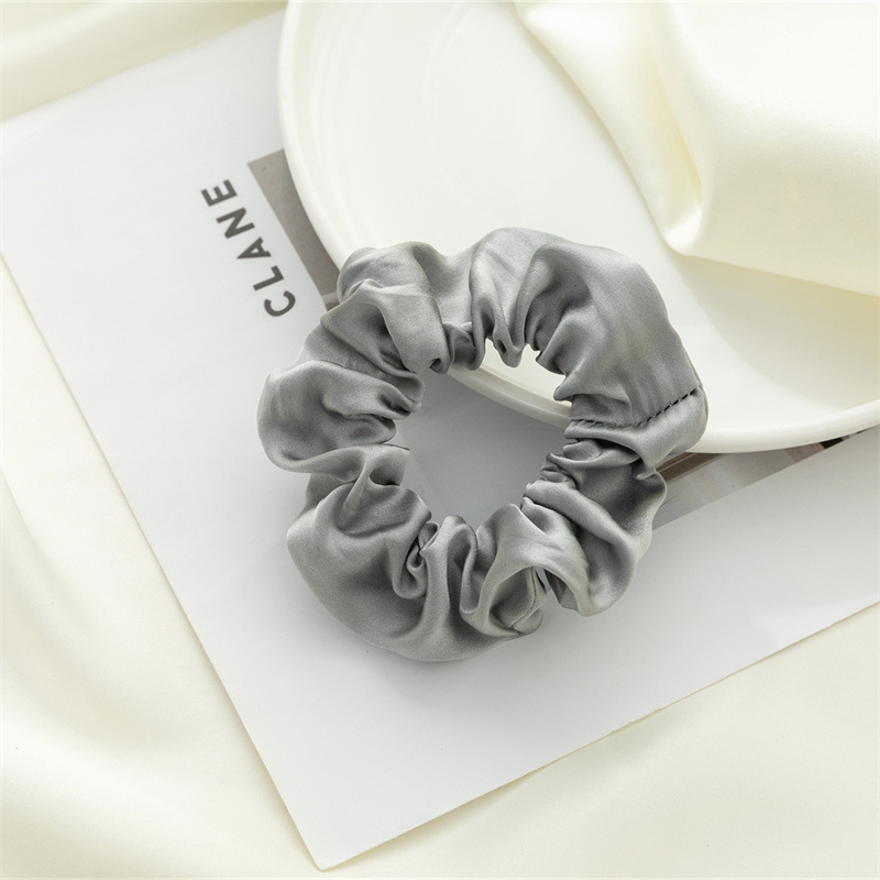 Nuevo anillo de cabello de seda Amazon color sólido universal anillo de cabello de seda coreana anillo de cabello de seda